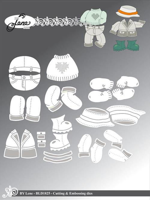 By Lene dies Tøj til trolden BLD1816 Hat 4x2cm